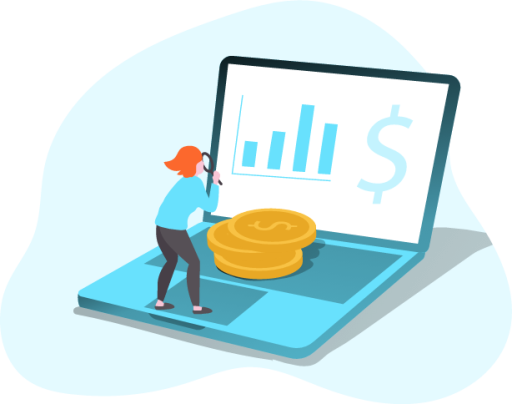 Finance analytics illustration