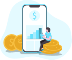 Finance app illustration
