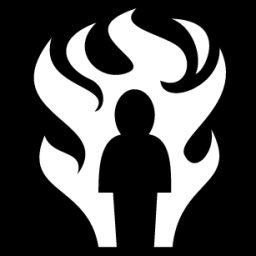 fire silhouette icon