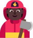firefighter dark emoji