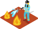 Firefighter illustration