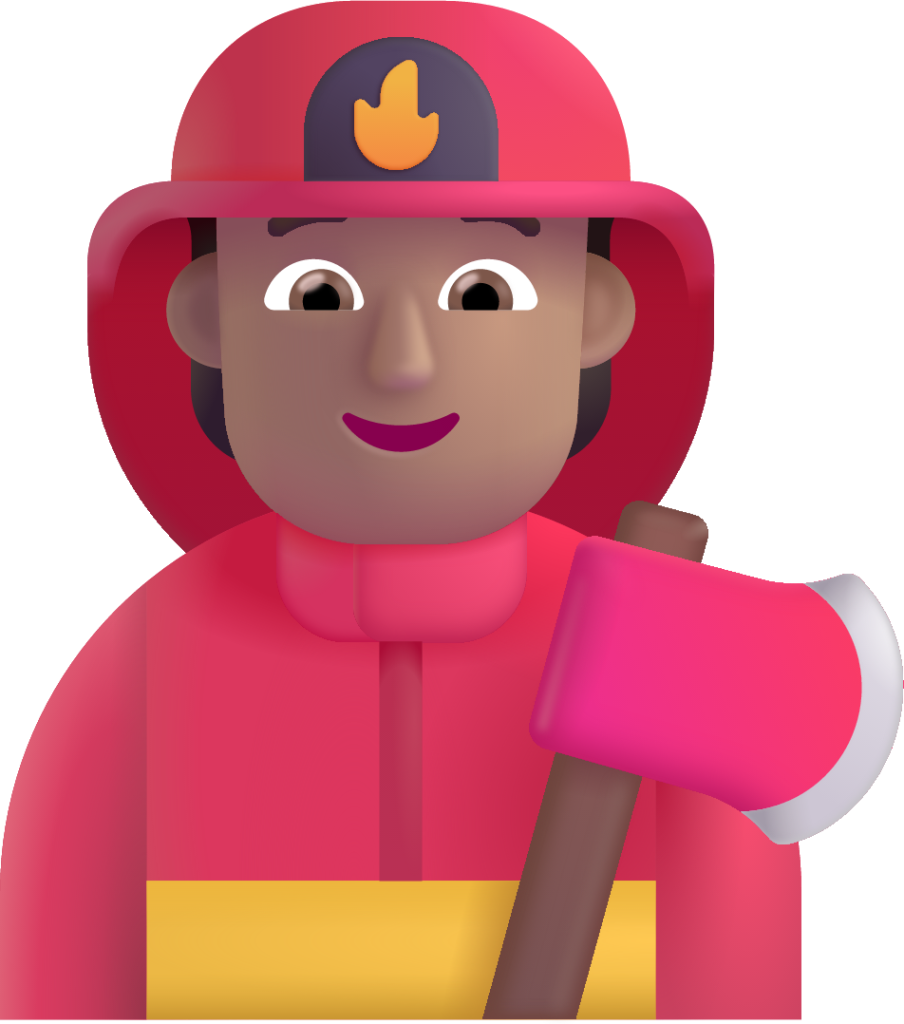firefighter medium emoji