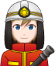 firefighter (white) emoji
