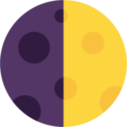 first quarter moon emoji