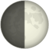 first quarter moon symbol emoji