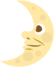 first quarter moon with face emoji