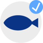 fish symbol approve icon