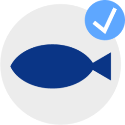 fish symbol approve icon