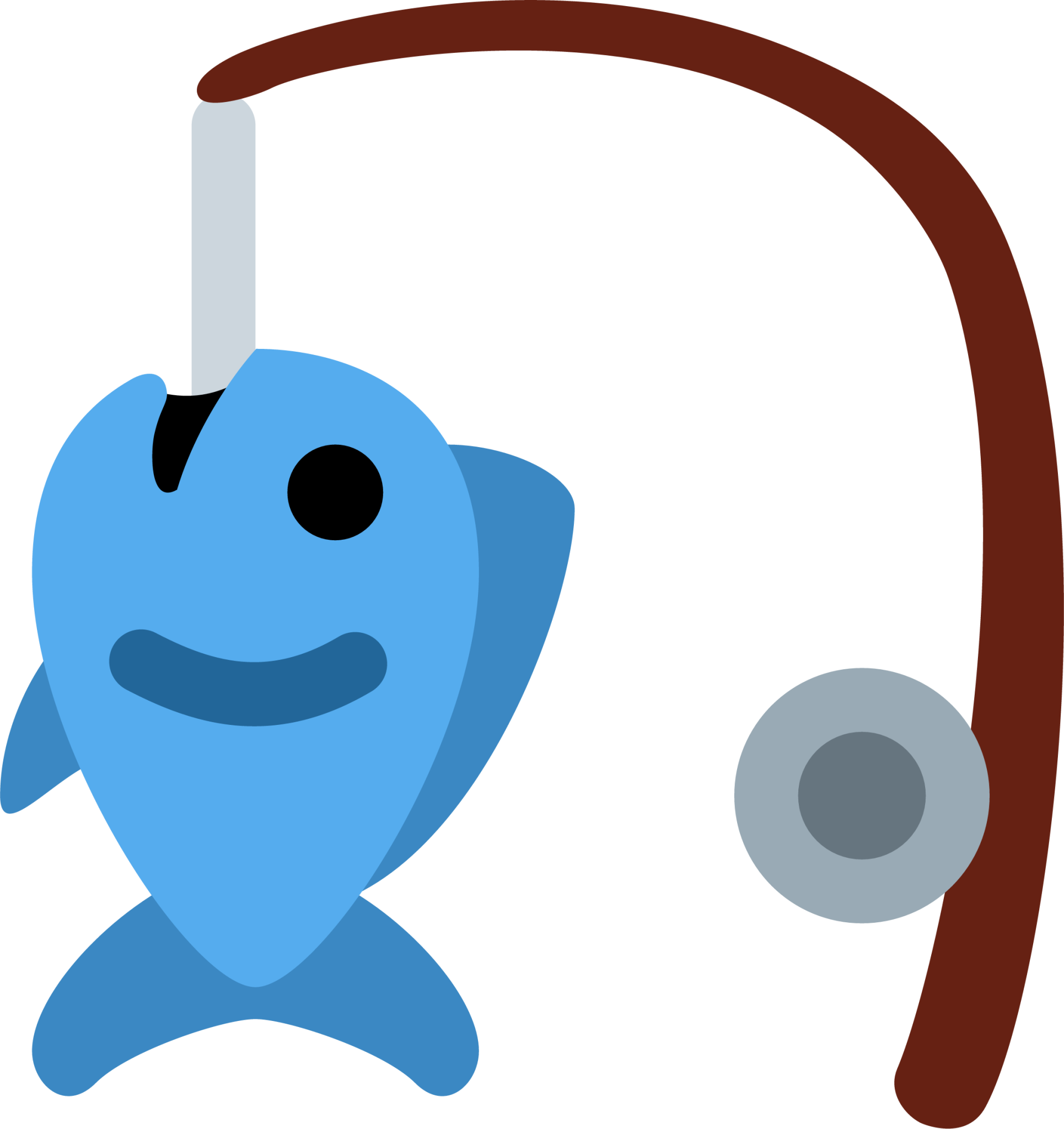 fishing pole and fish Emoji - Download for free – Iconduck