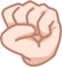 fist (white) emoji