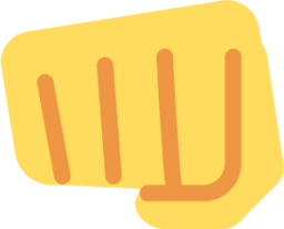 fisted hand sign emoji
