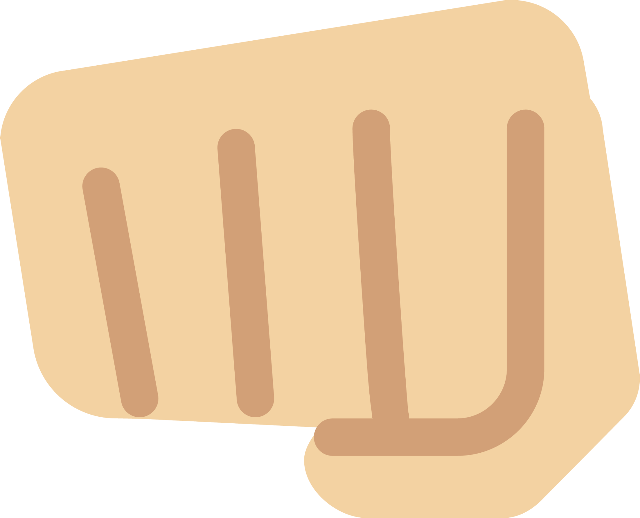 fisted hand sign tone 2 emoji