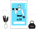 Fitness App illustration