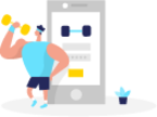 Fitness App illustration