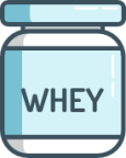 fitness whey protein illustration