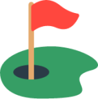flag in hole emoji