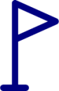 flag outline icon