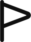 flag triangle icon