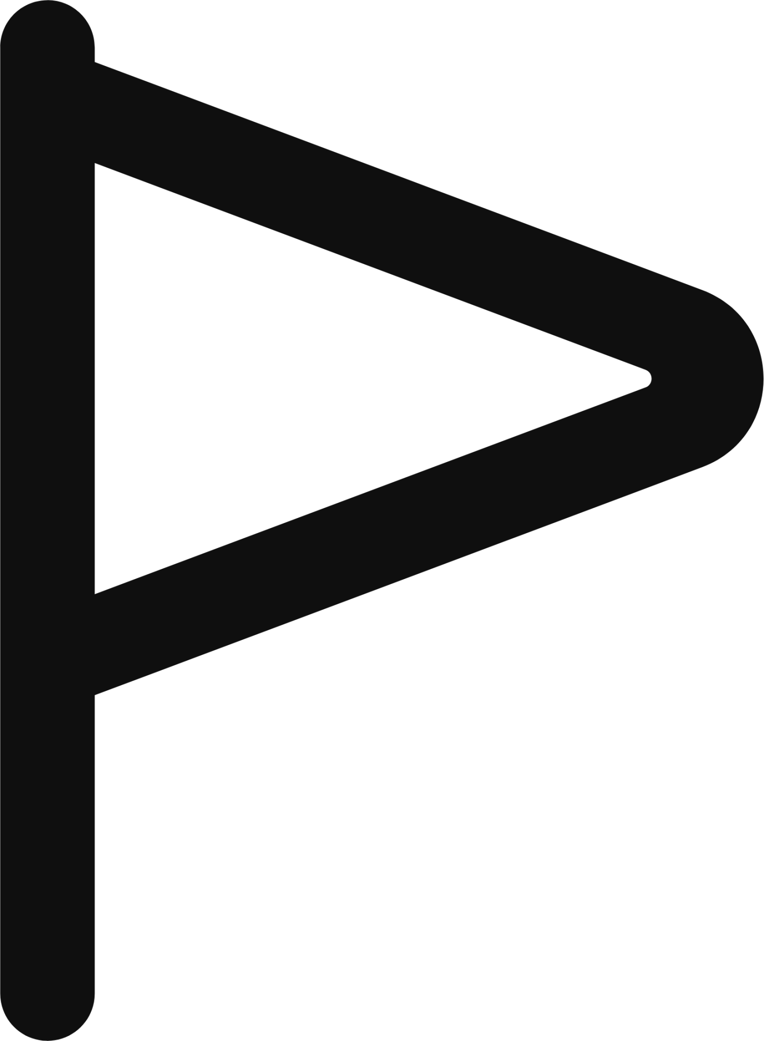 flag triangle icon