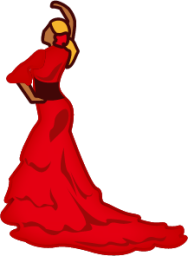 flamenco dancer (brown) emoji