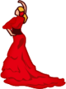 flamenco dancer (plain) emoji