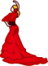 flamenco dancer (white) emoji