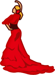 flamenco dancer (yellow) emoji