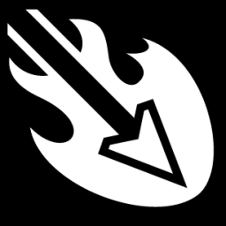 flaming arrow icon