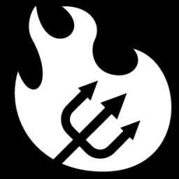 flaming trident icon