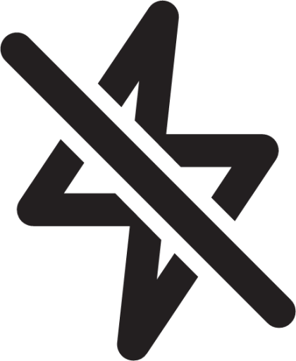 flash off outline icon