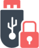 flashdisk lock protect icon