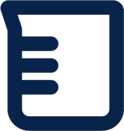 flask 2 line education icon