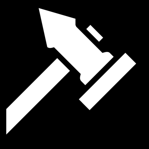 flat hammer icon