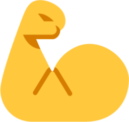 flexed biceps default emoji