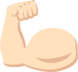 flexed biceps tone 1 emoji