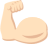 flexed biceps tone 1 emoji