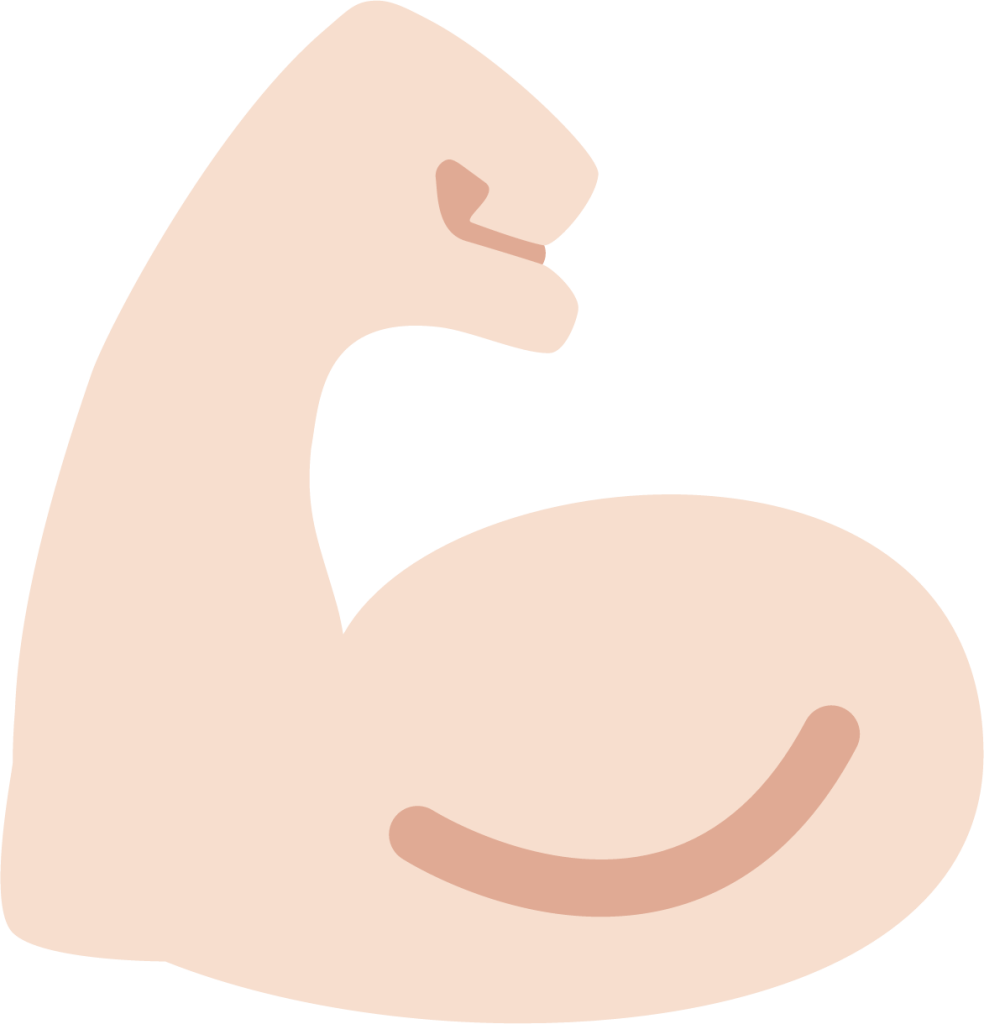 flexed biceps tone 1 emoji