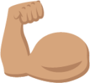 flexed biceps tone 3 emoji