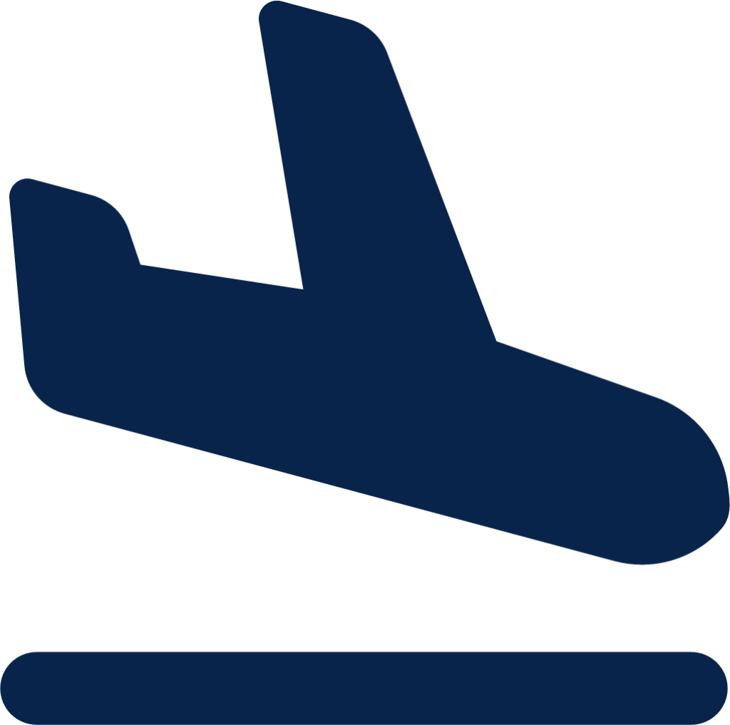 flight land fill transport icon