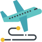 flight route tourism transmit travel illustration