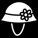 flower hat icon