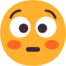 flushed face emoji