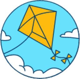 Flying kite illustration