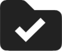 Folder check fill icon