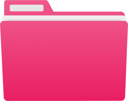 folder color pink icon