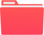 folder color red icon