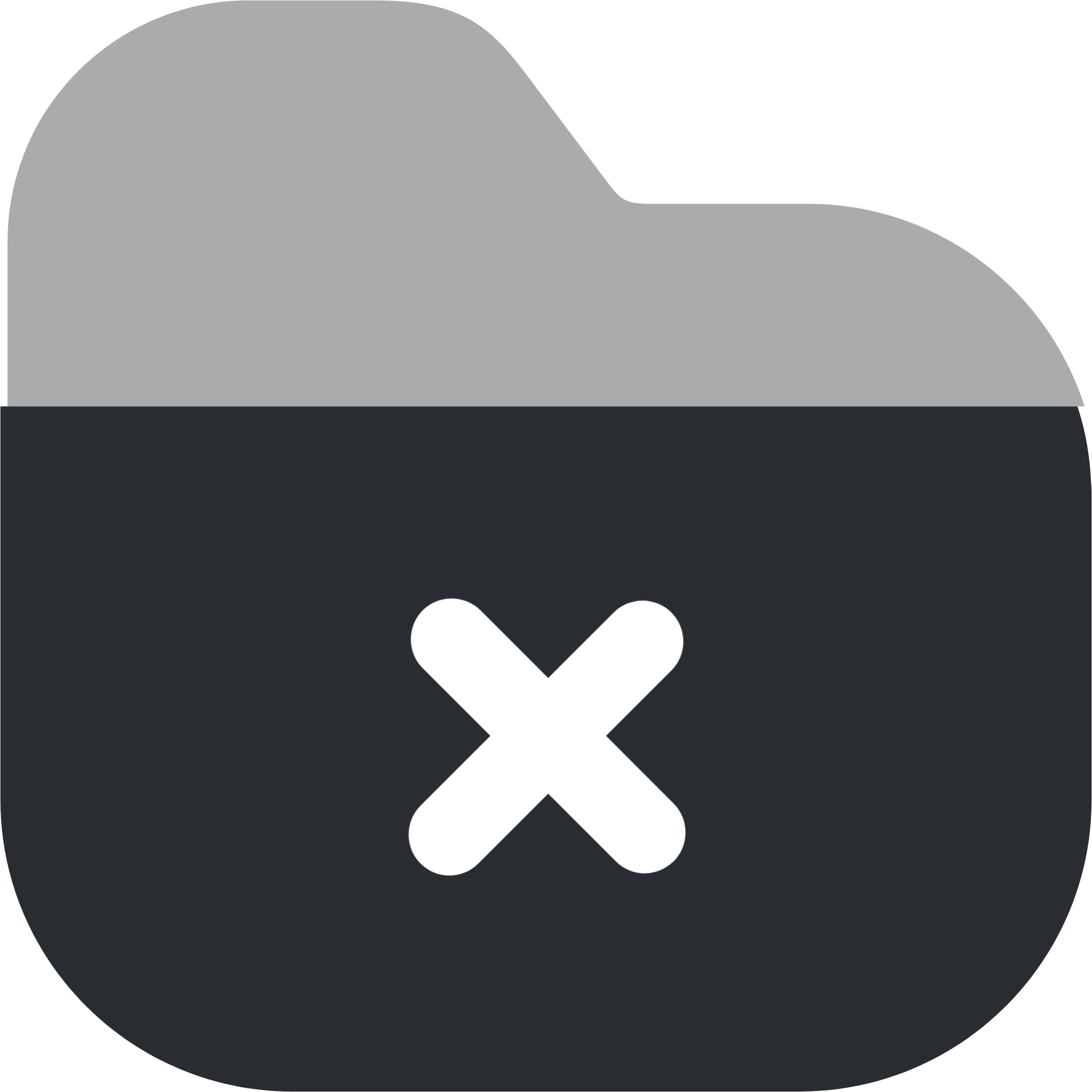 folder cross icon