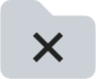Folder delete duotone fill icon