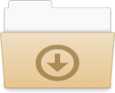 folder download open icon