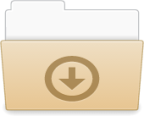 folder download open icon